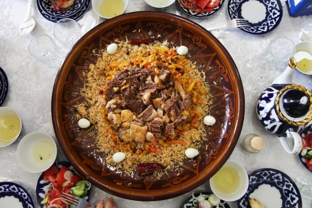 Traditional Plov in Uzbekistan