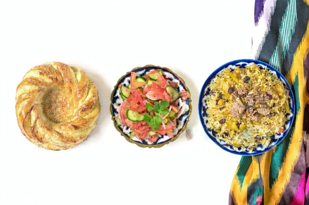 Traditional Plov in Uzbekistan