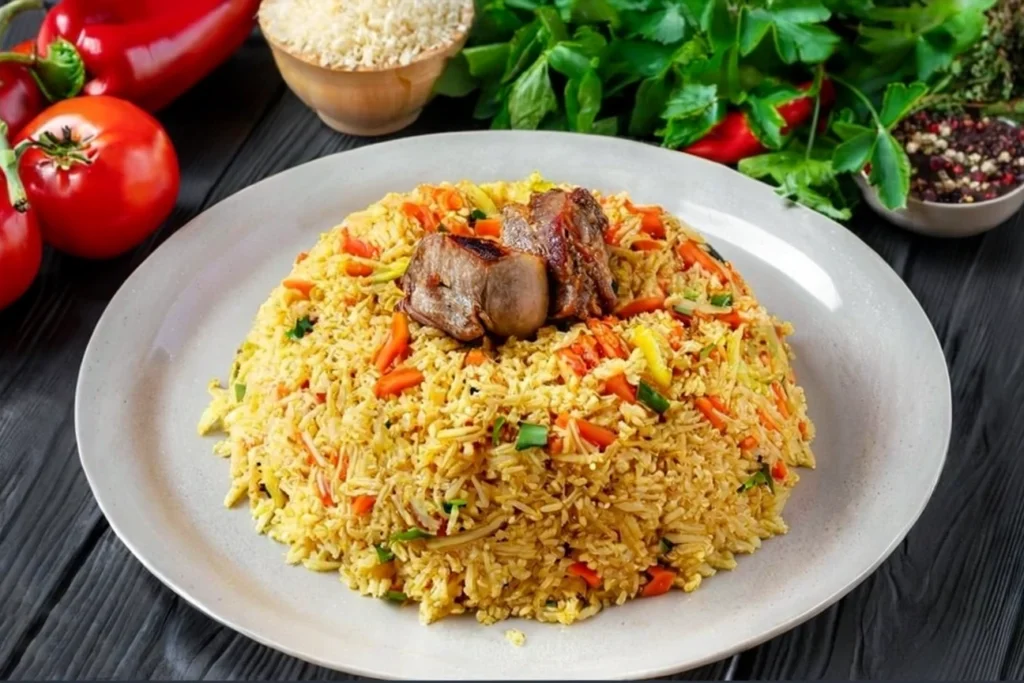 traditional plov in uzbekistan